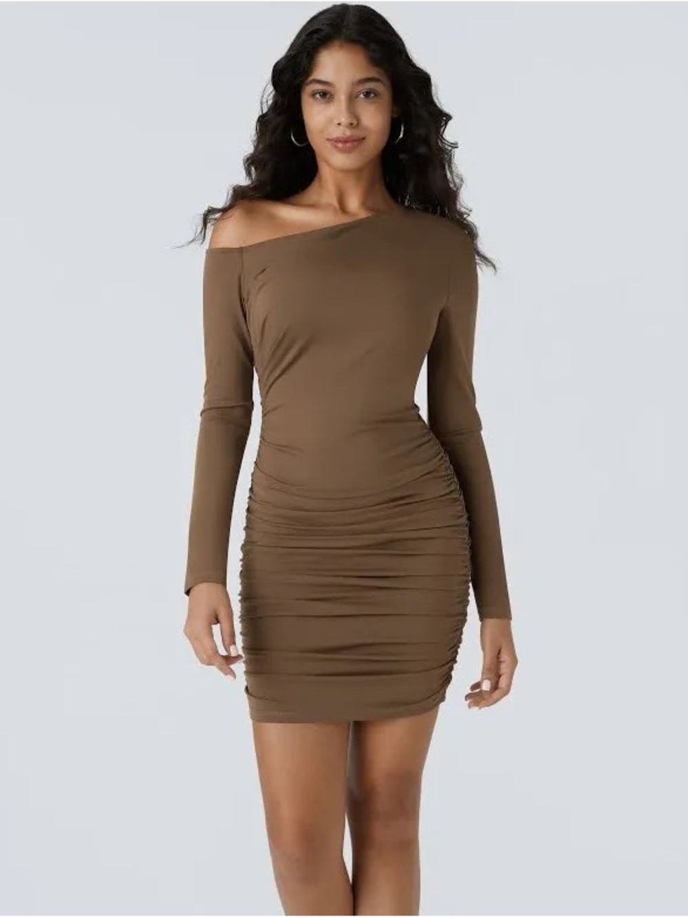 Halara new with tags Off-Shoulder Ruched Bodycon Dress
